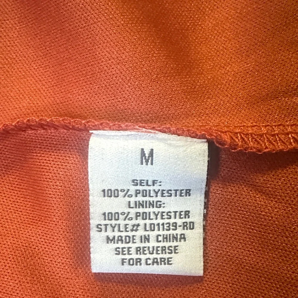 New Aura Rust Floral Ruffle Maxi Dress • Boho Floral Tiered Hem • Size M NWT - Picture 7 of 8